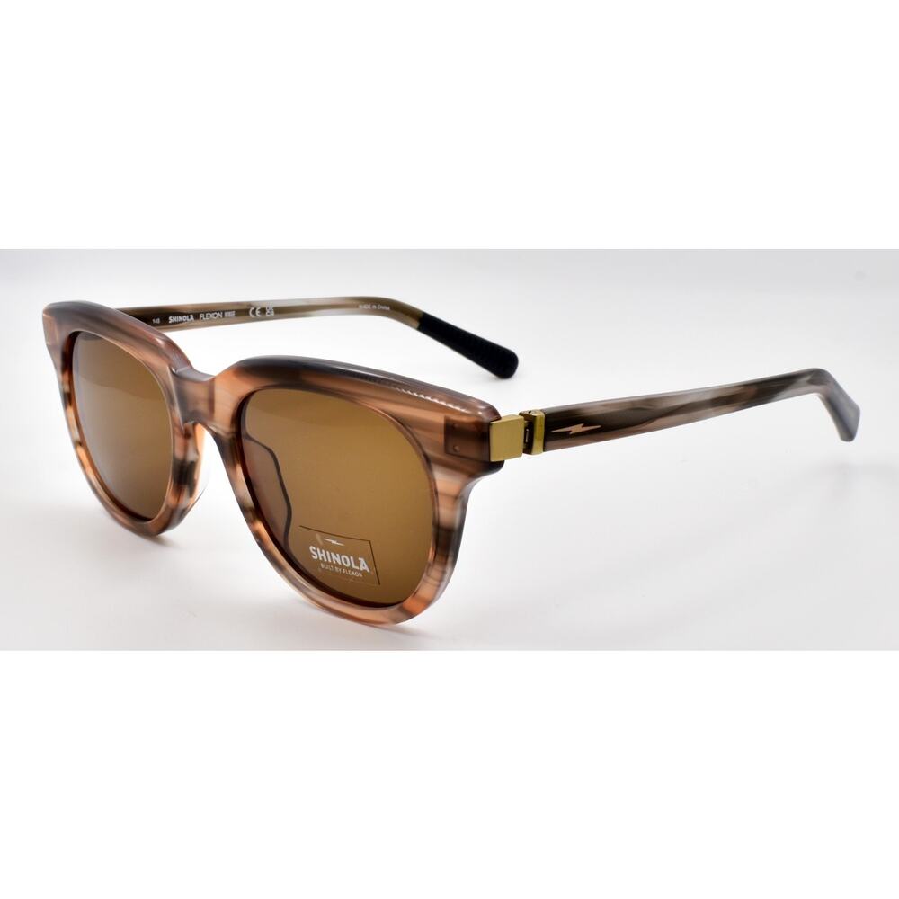 Shinola by Flexon SH1501S 690 Sunglasses 51-20-145 Mink Horn / Brown